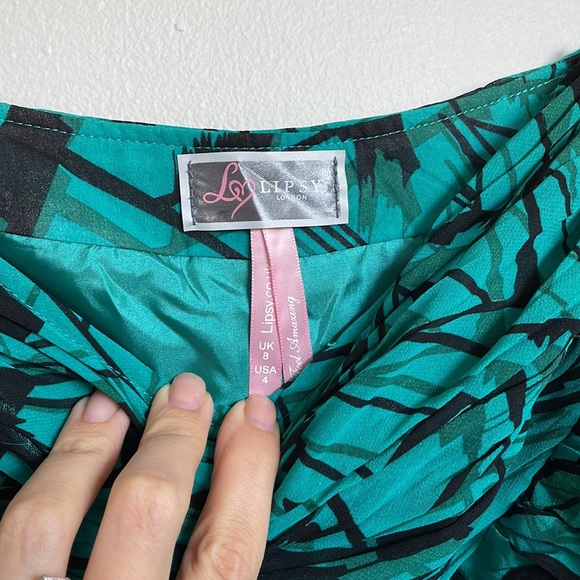 Turquoise and Black Skirt from Mendocino - Size 4 - Picture 3 of 4
